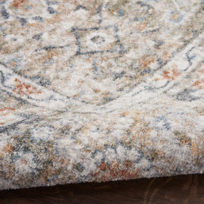 Nourison Home Astra Machine Washable  Gold Grey  Traditional