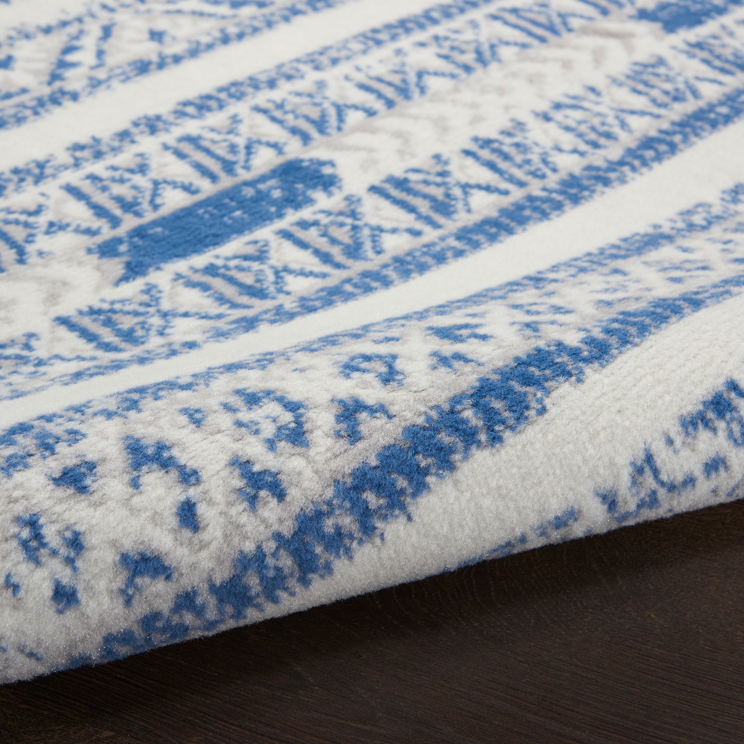 Nourison Home Whimsicle  Ivory Blue  Transitional