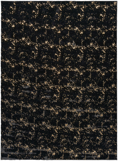 Nourison Home Cozy Shimmer  Black Gold  Contemporary