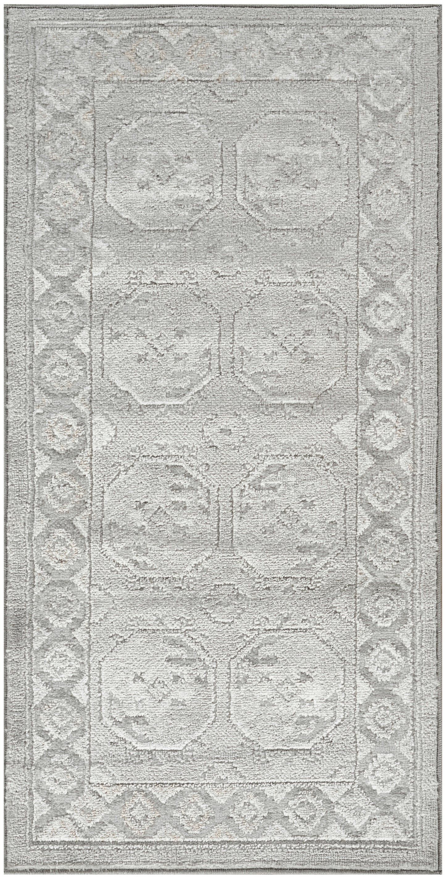 Nourison Home Dekor DEK01 Grey Traditional Machine Woven Rug
