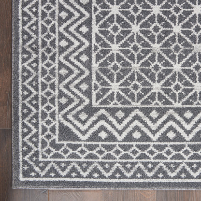 Nourison Home Palermo  Charcoal Silver  Contemporary
