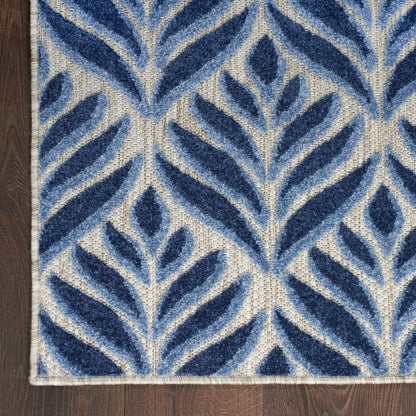 Nourison Home Aloha  Blue  Contemporary