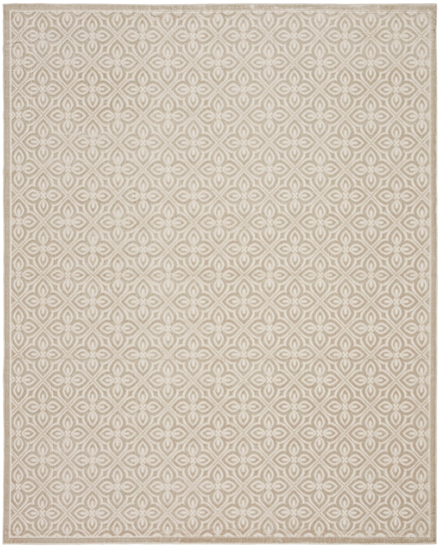 Nourison Home Washable Charm WCH03 Silver Ivory Contemporary Machine Woven Rug