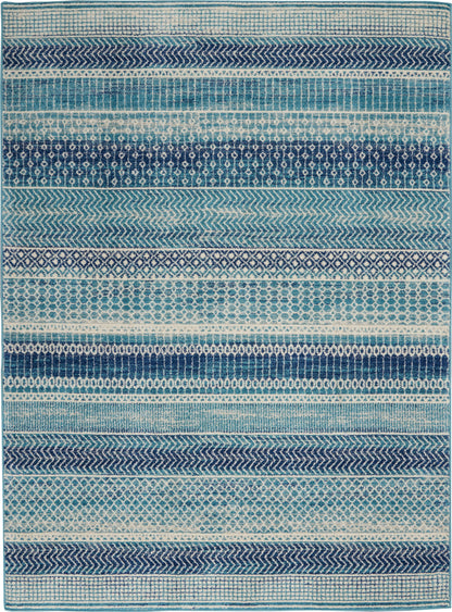 Nourison Home Passion PSN26 Navy Blue Contemporary Power-loomed Rugs