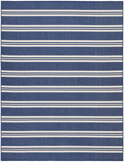 Nourison Home Horizon Indoor/Outdoor HOZ05 Navy Contemporary Power-loomed Rug