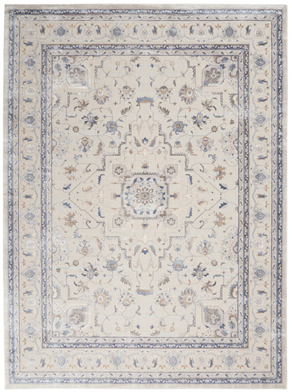 Nourison Home Silky Textures  Ivory Grey  Traditional