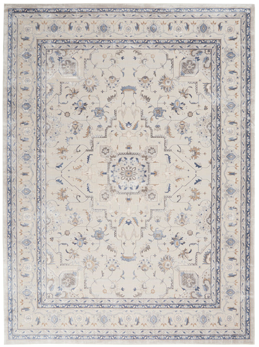 Nourison Home Silky Textures  Ivory Grey  Traditional
