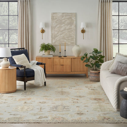 Nourison Home Whispers  Light Blue  Traditional