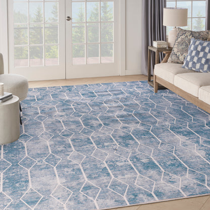 Nourison Home New Concept Washables  Blue Grey  Contemporary