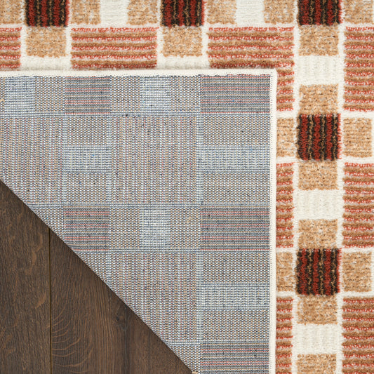 Nourison Home Nordic  Rust  Contemporary