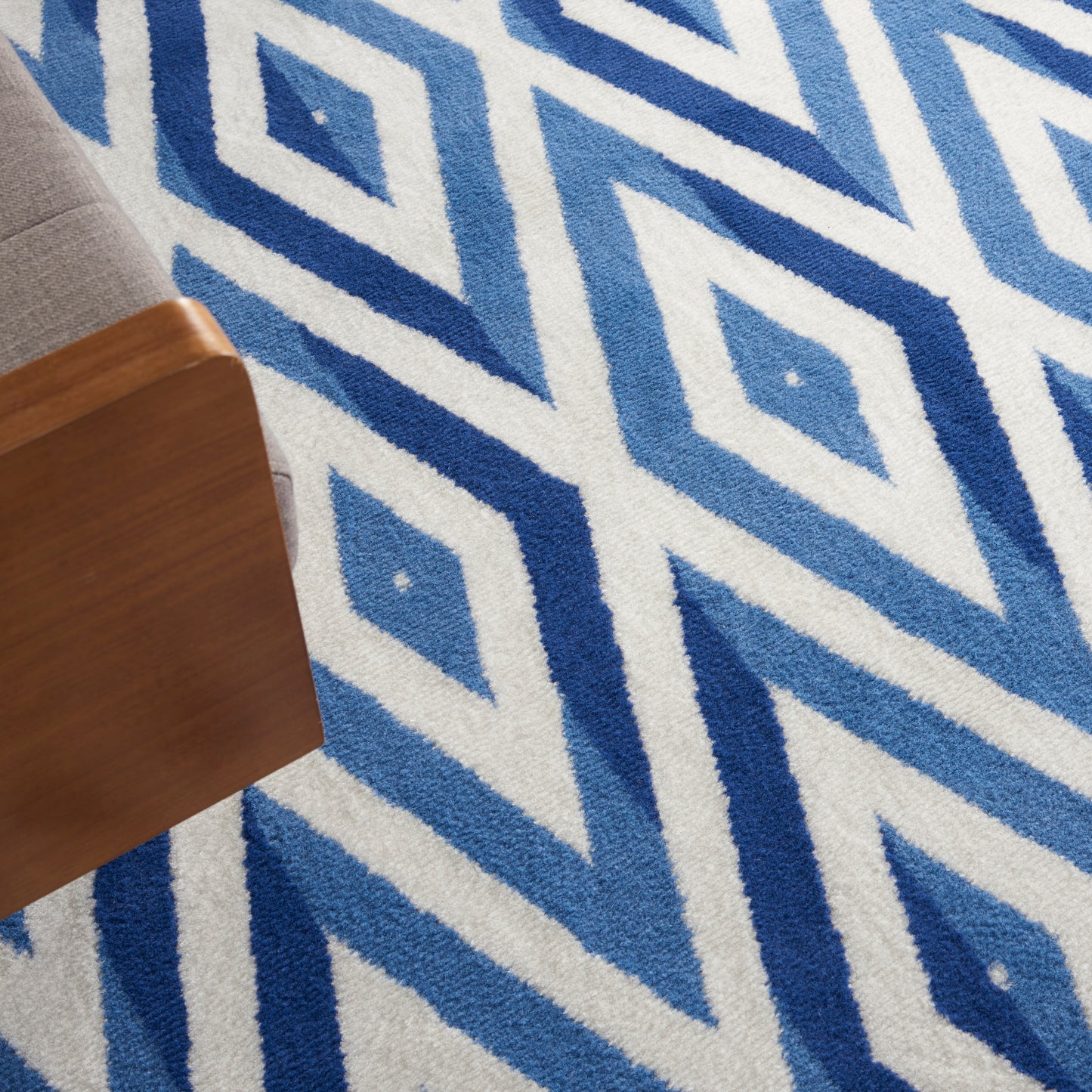 Nourison Home Whimsicle  Ivory Blue  Contemporary