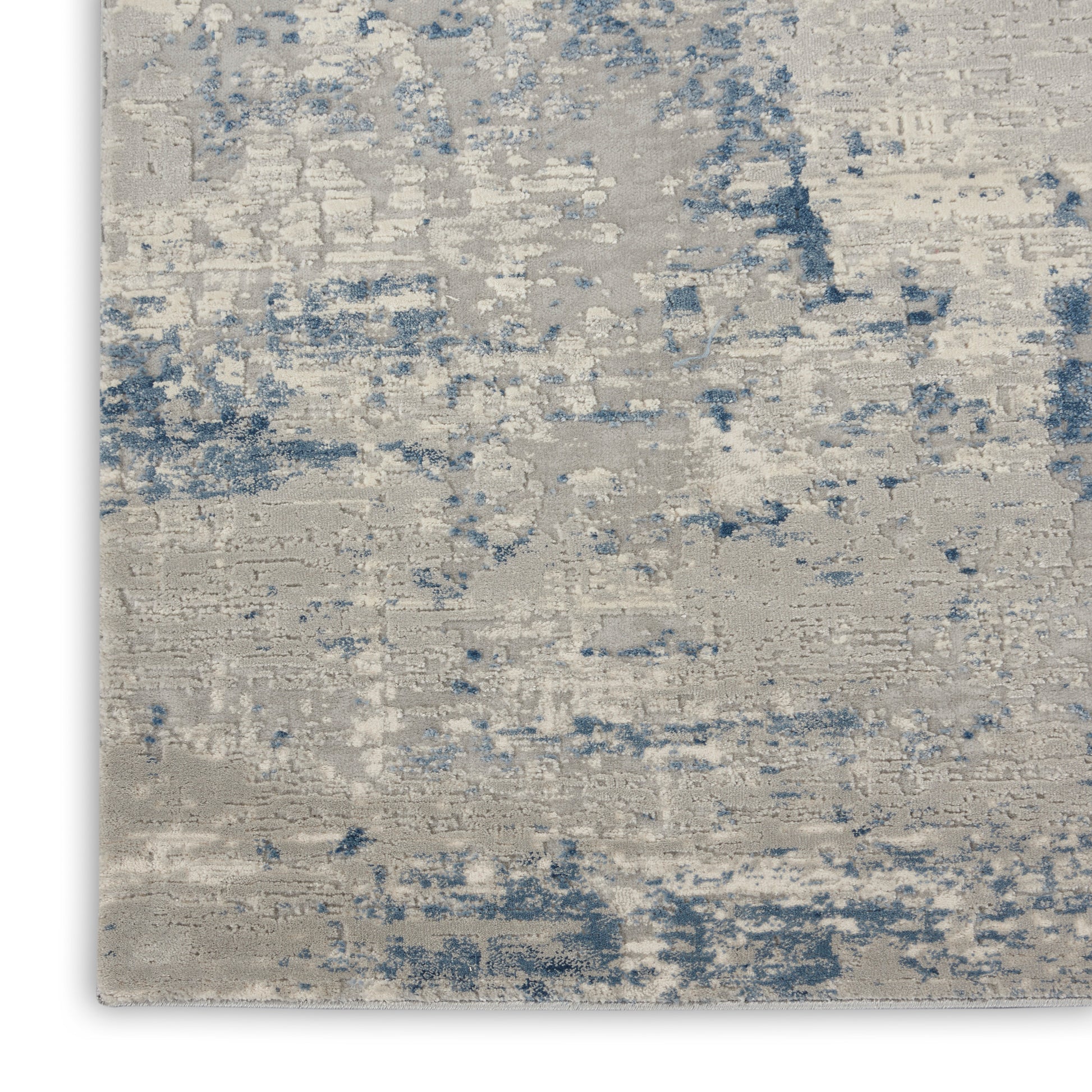 Nourison Home Rustic Textures  Ivory Blue  Contemporary