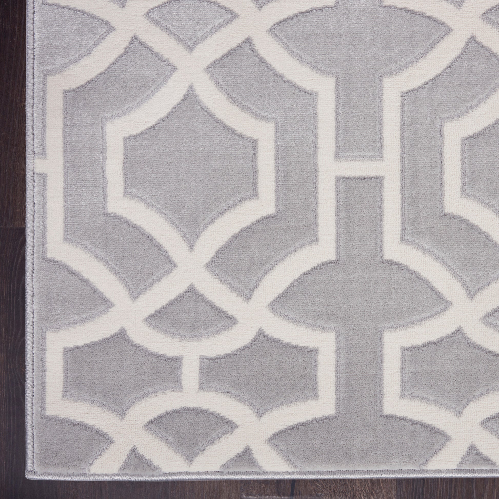 Nourison Home Joli  Grey White  Contemporary