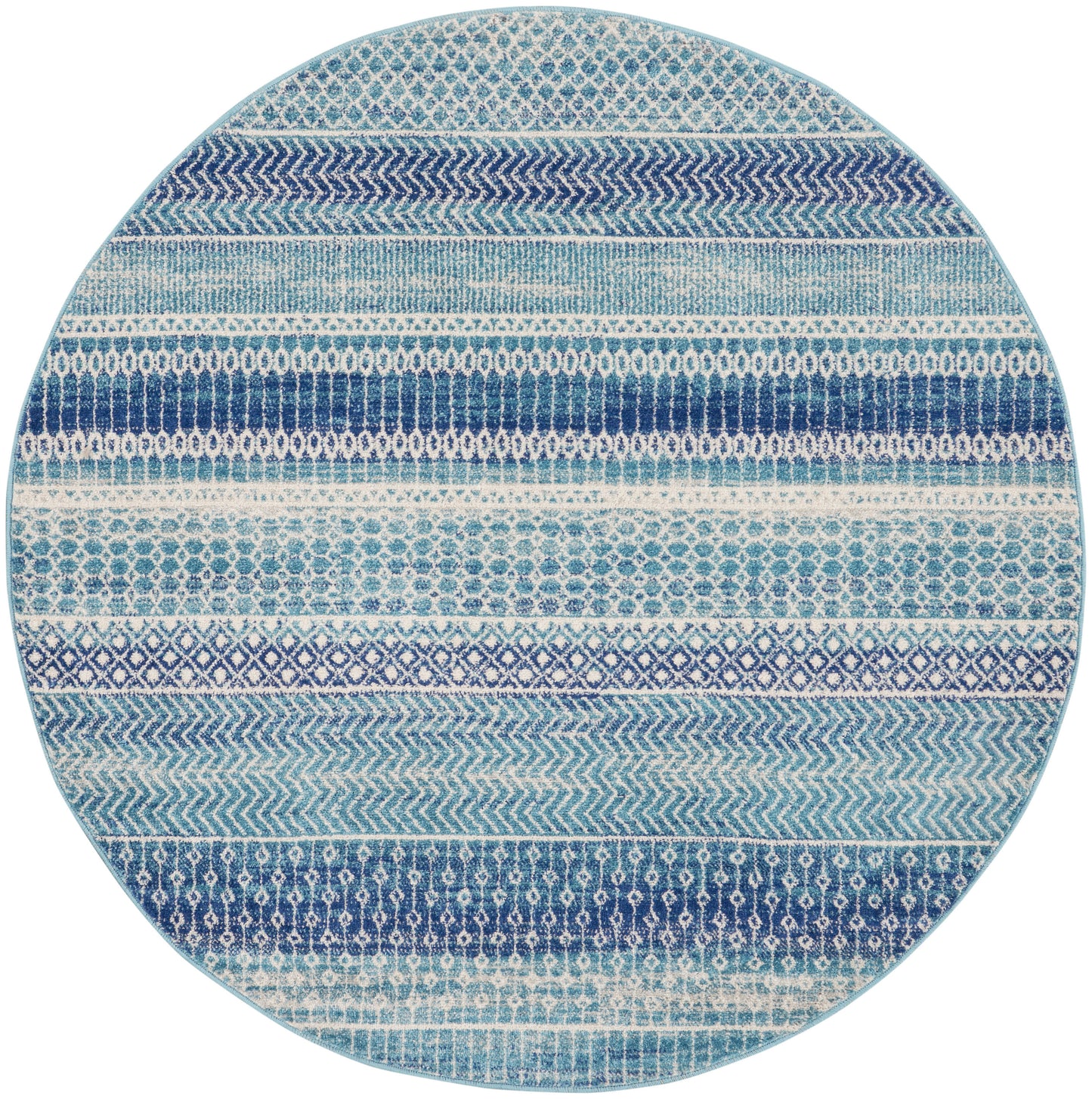 Nourison Home Passion PSN26 Navy Blue Contemporary Power-loomed Rugs