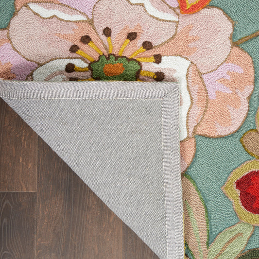 Nourison Home Fantasy  Aqua  Contemporary