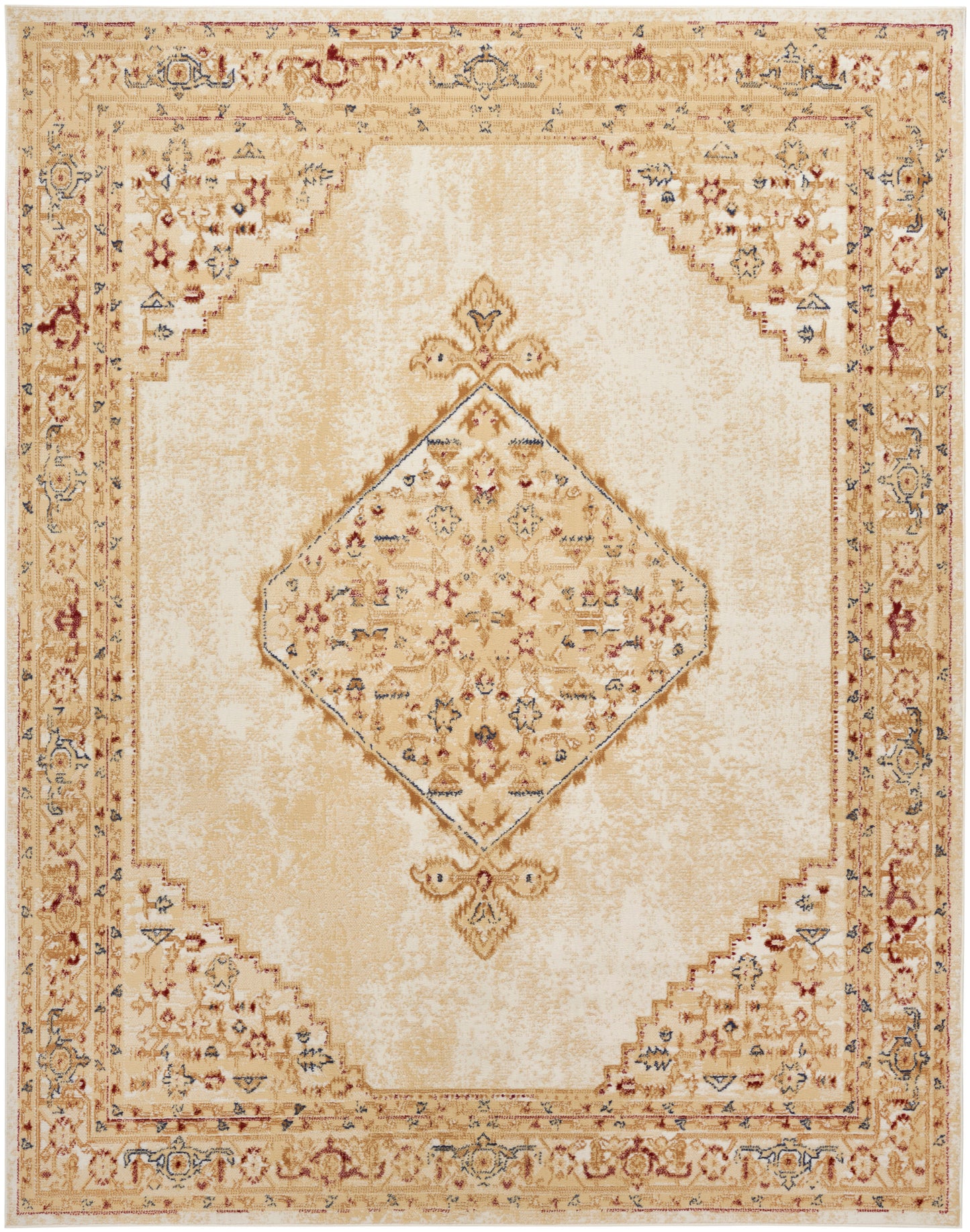 Nourison Home Grafix  Cream Multicolor  Traditional