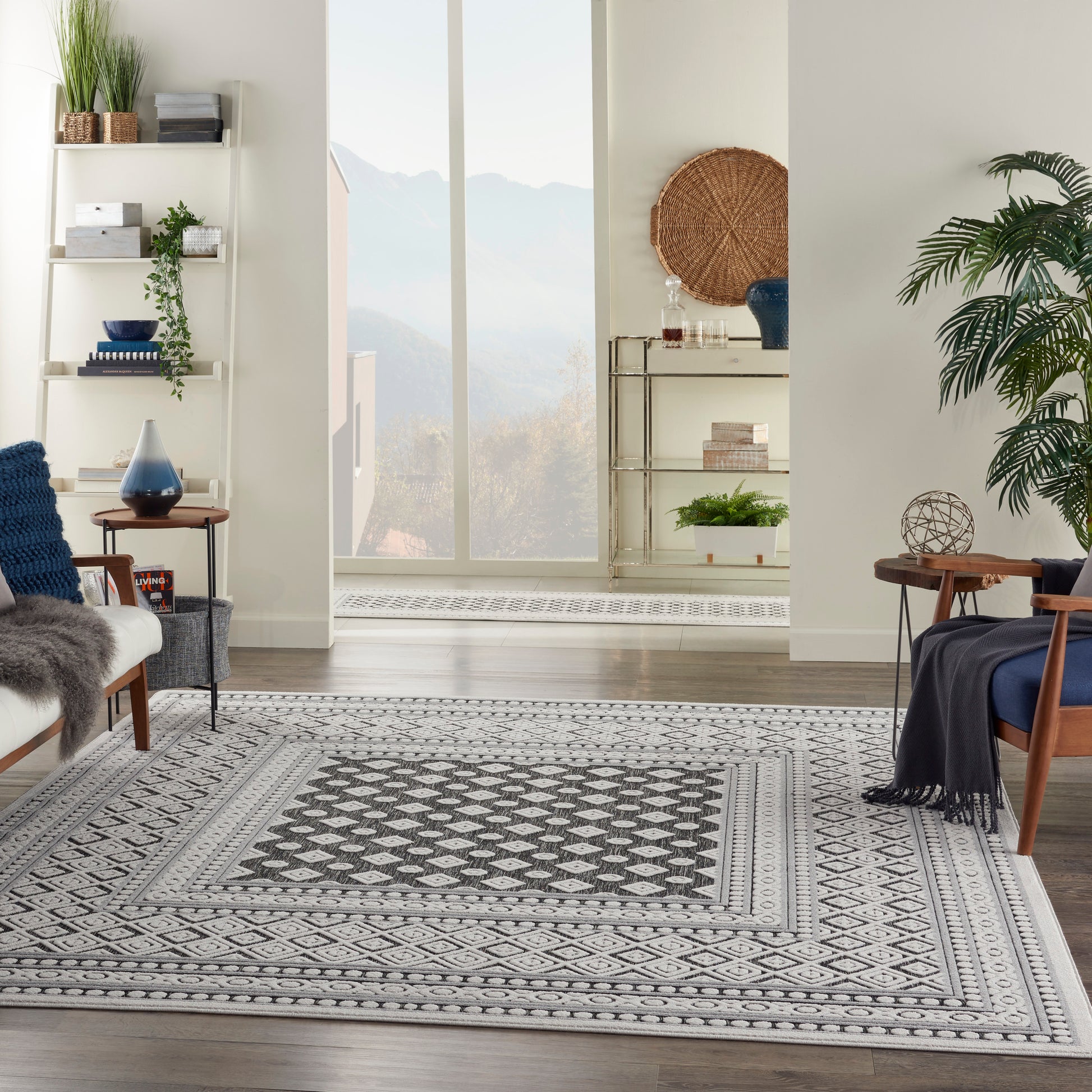 Nourison Home Key Largo  Dark Grey  Transitional