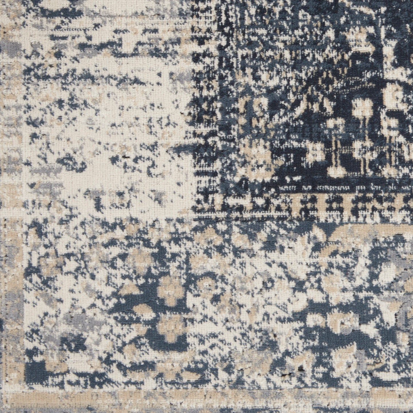 Nourison Home Malta  Navy Ivory  Traditional