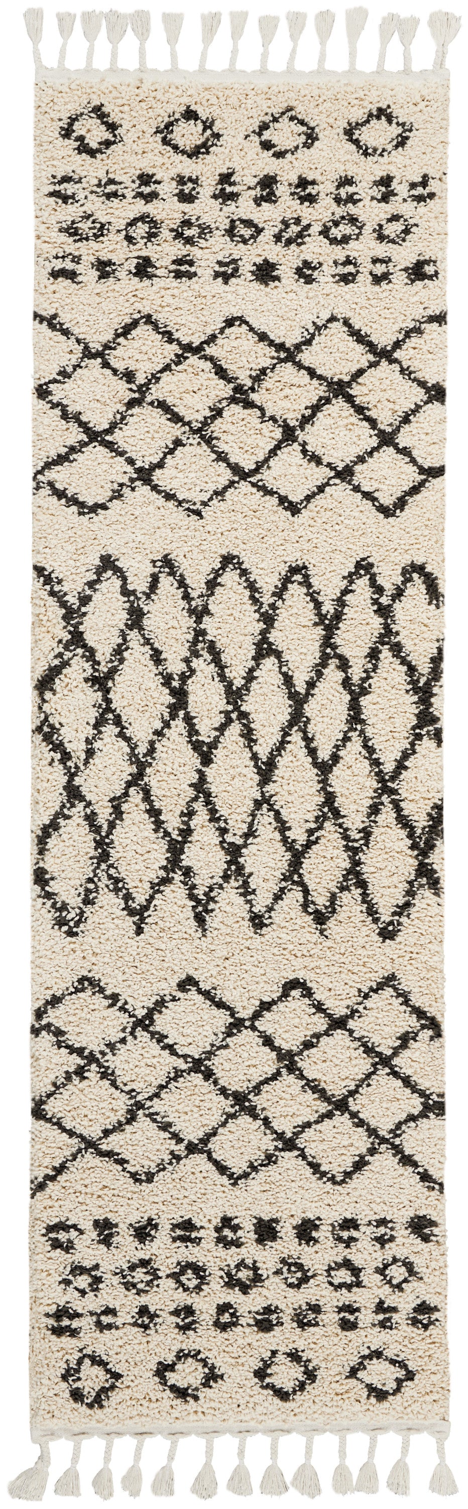 Nourison Home Moroccan Shag MRS02 Cream Transitional Power-loomed Rug