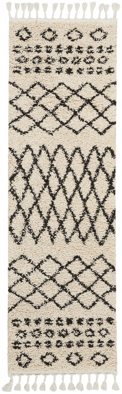 Nourison Home Moroccan Shag MRS02 Cream Transitional Power-loomed Rug