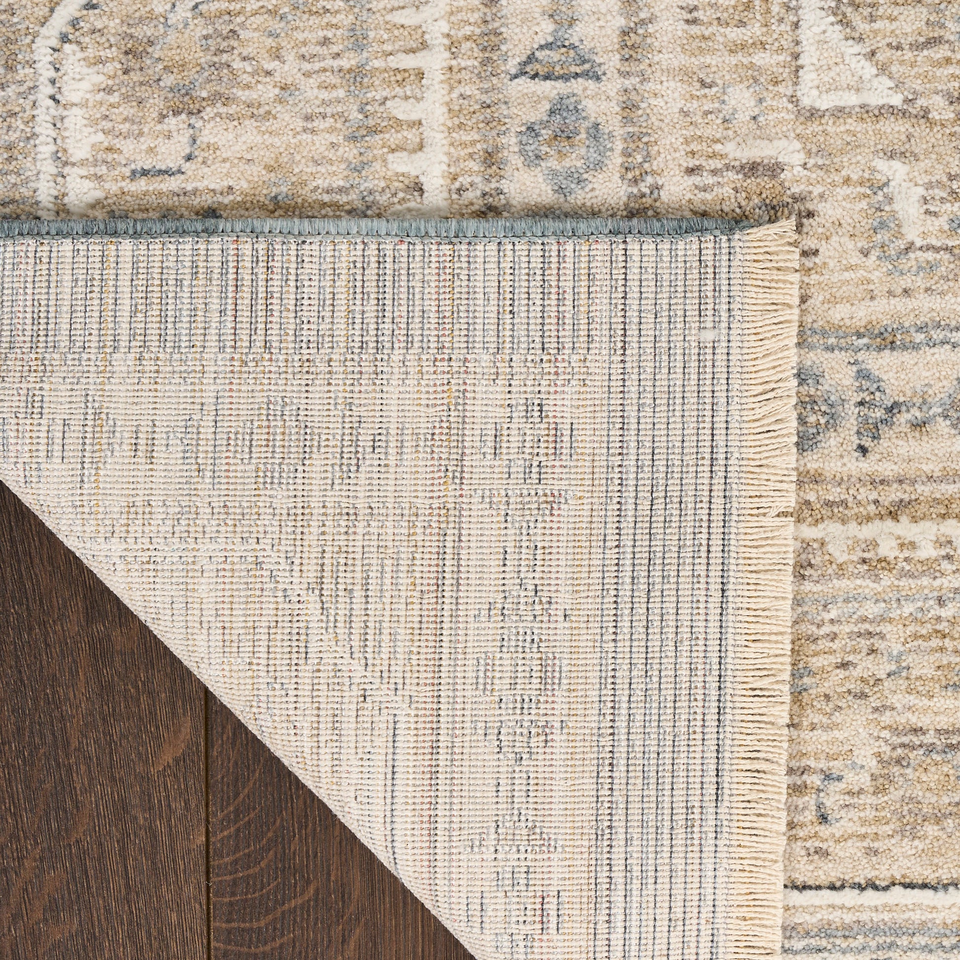 Nourison Home Retreat  Ivory Blue  Traditional