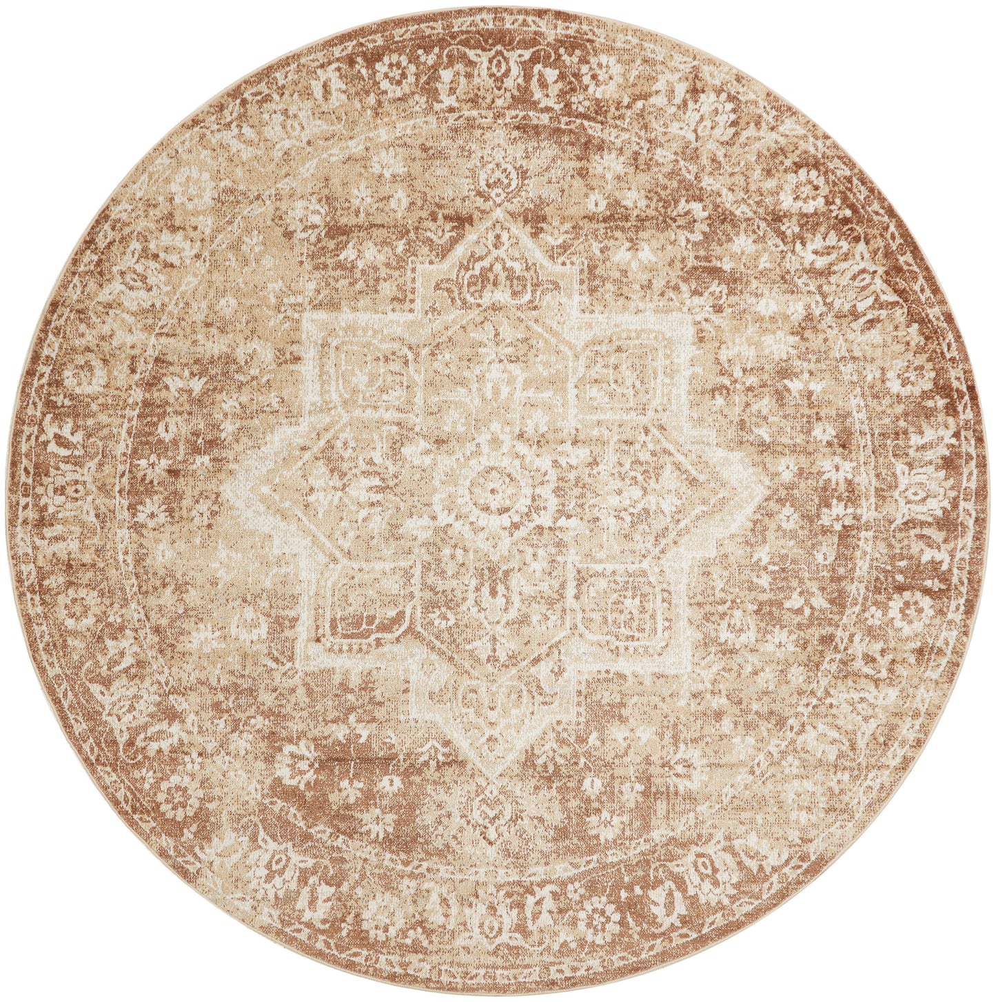 Nourison Home Astra Machine Washable ASW12 Rust Traditional Power-loomed Rug