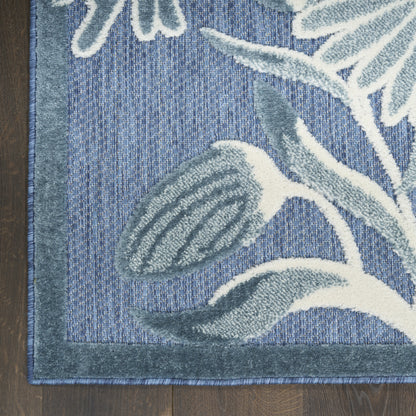 Nourison Home Aloha  Blue  Contemporary