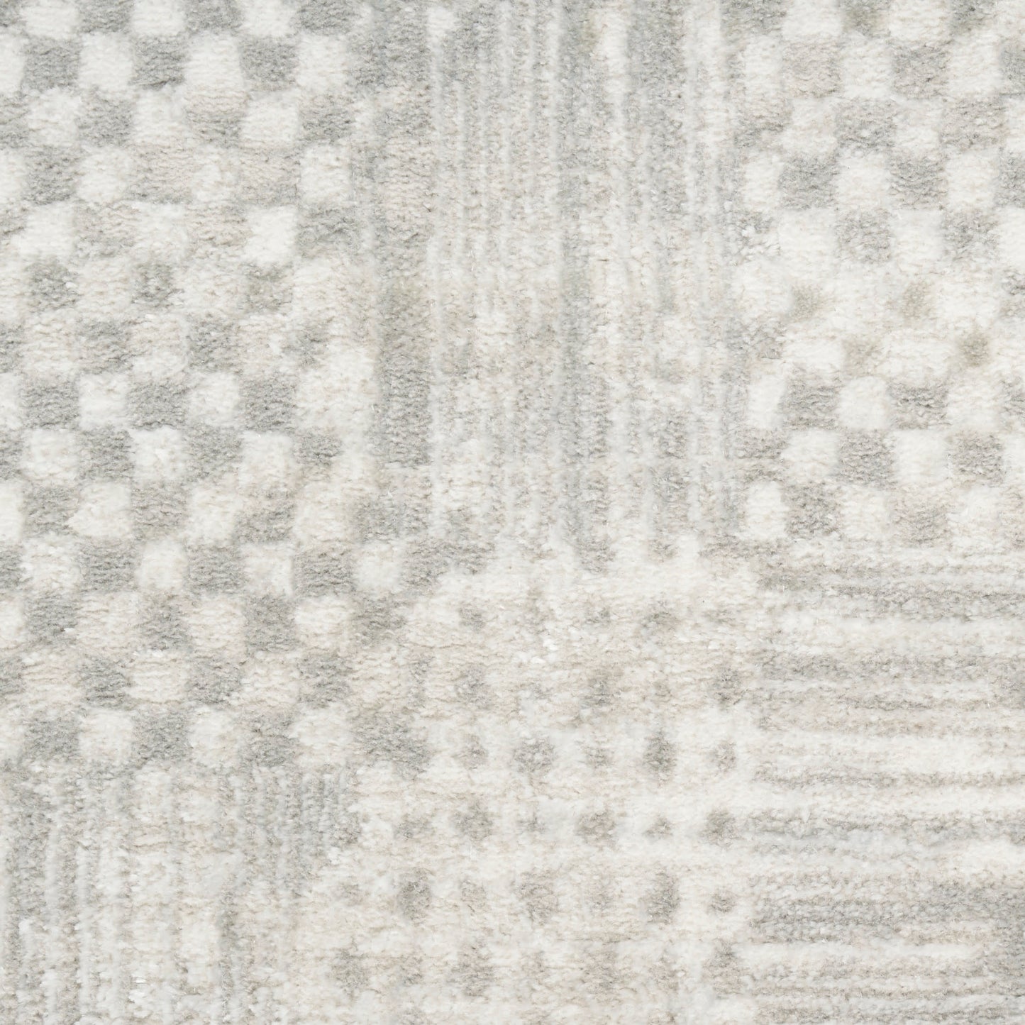 Nourison Home Glitz  Silver Grey  Contemporary
