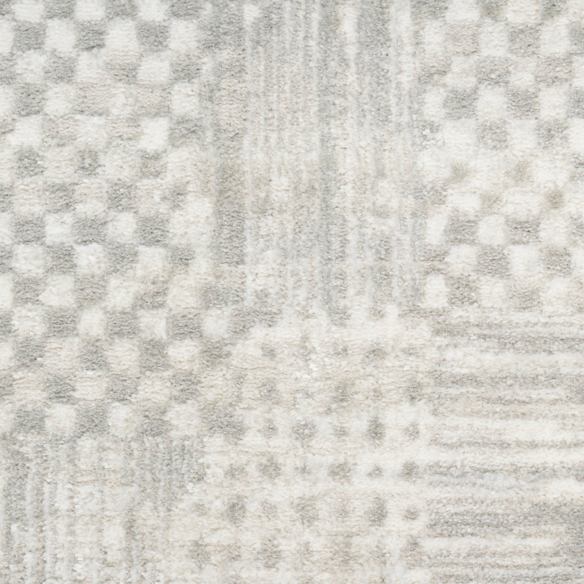 Nourison Home Glitz  Silver Grey  Contemporary