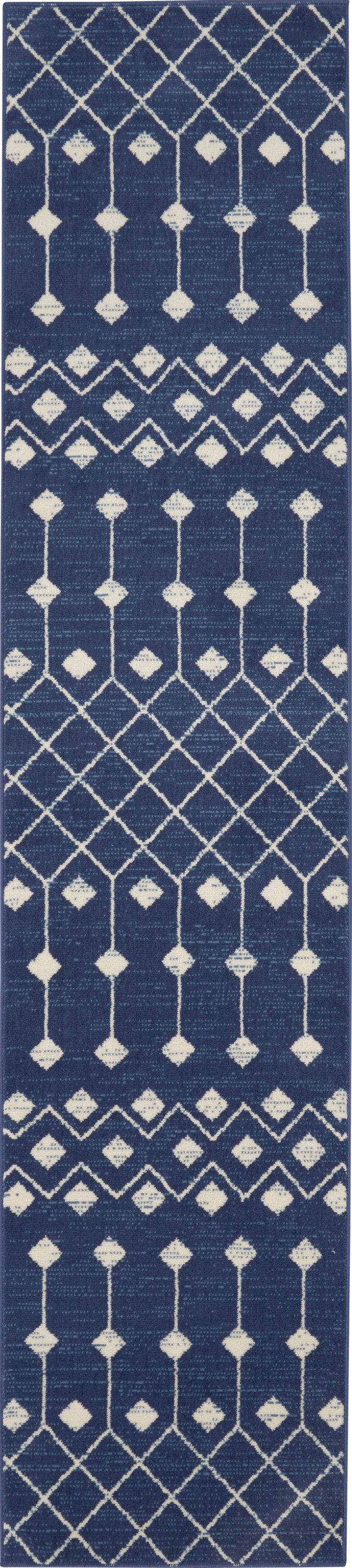 Nourison Home Grafix GRF37 Navy Transitional Power-loomed Rug