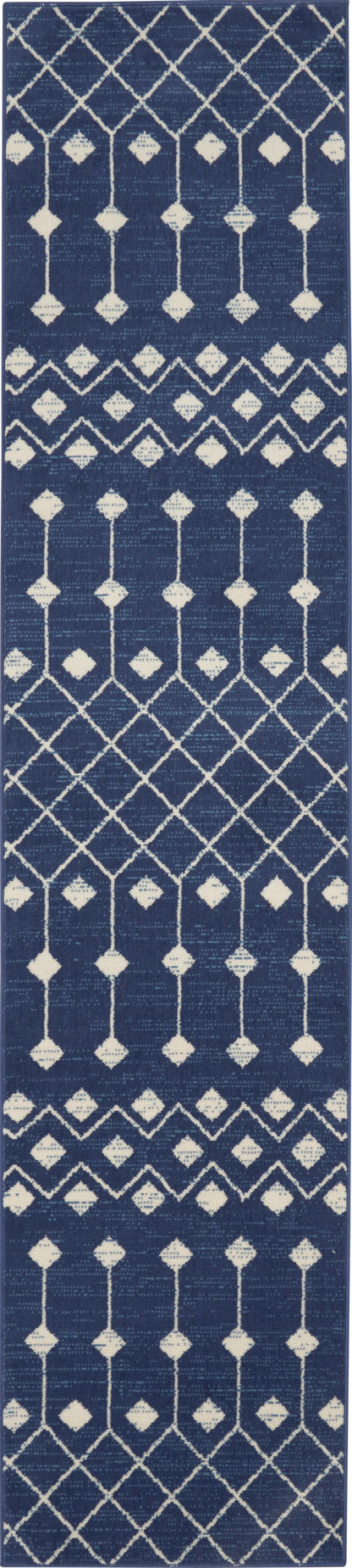 Nourison Home Grafix GRF37 Navy Transitional Power-loomed Rug
