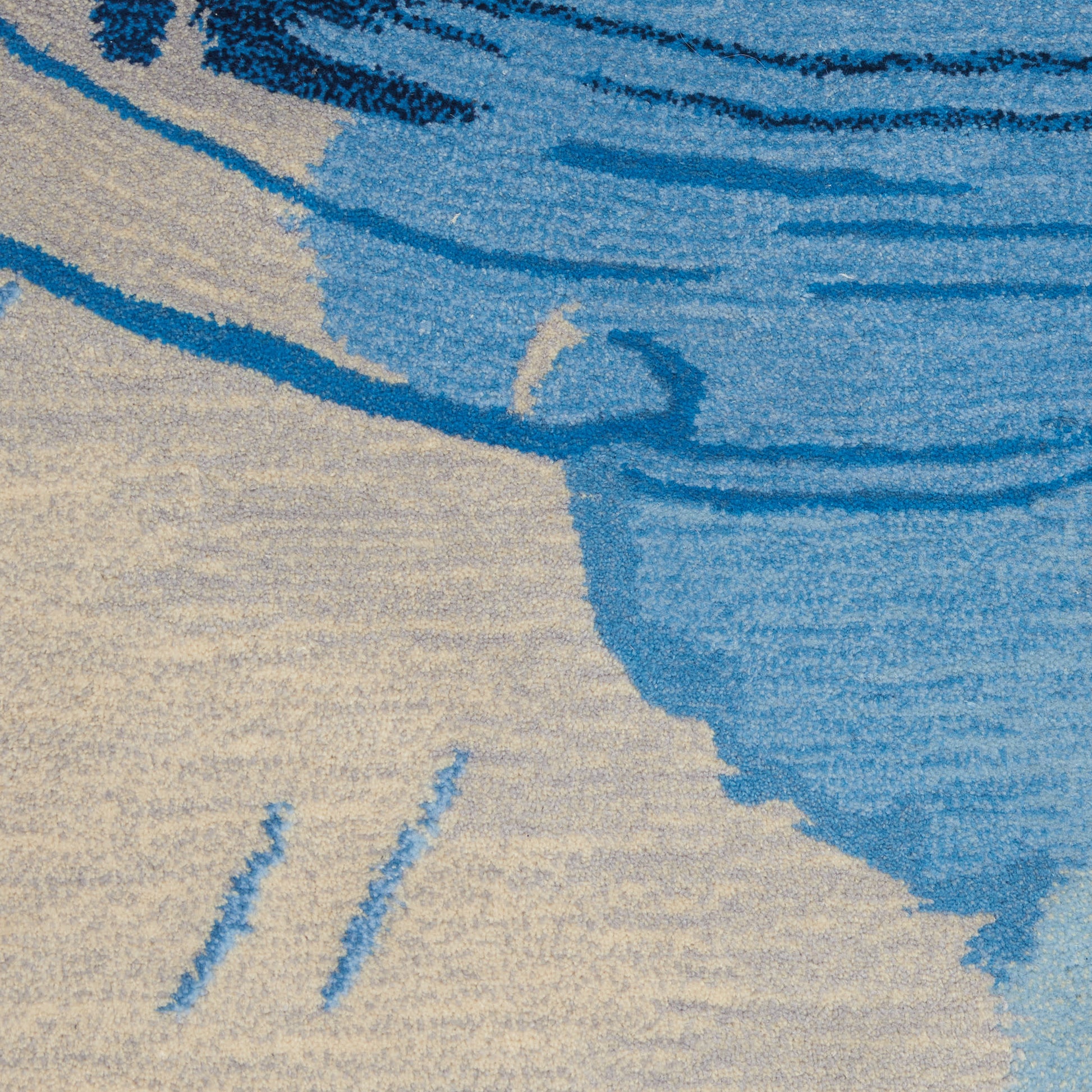 Nourison Home Symmetry  Blue Ivory  Contemporary