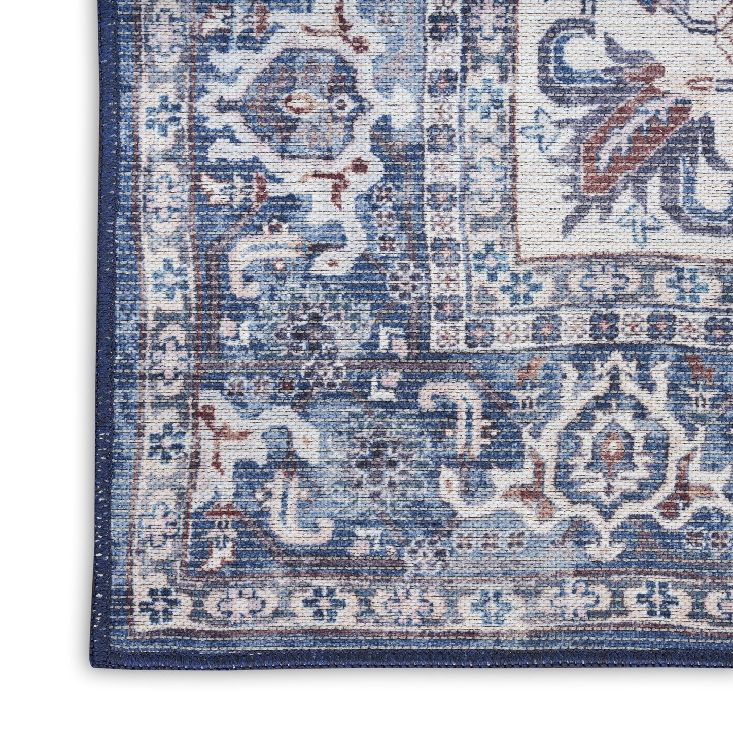 Nourison Home New Concept Washables  Navy Ivory  Traditional
