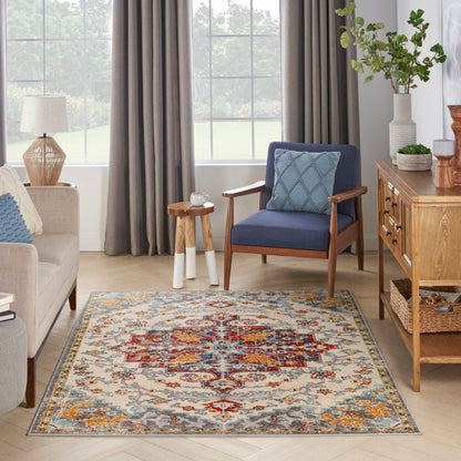 Nourison Home Passion  Ivory Multicolor  Traditional