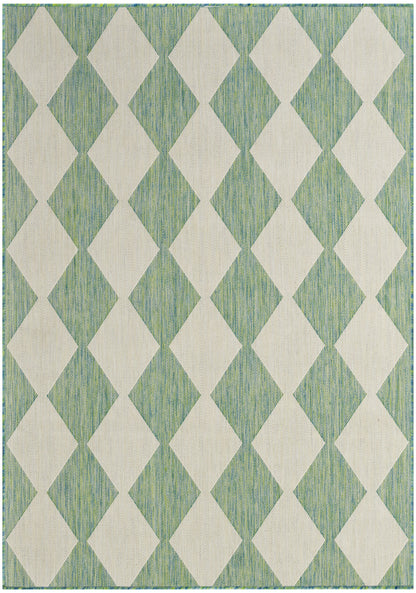 Nourison Home Positano POS04 Blue Green Contemporary Power-loomed Rug