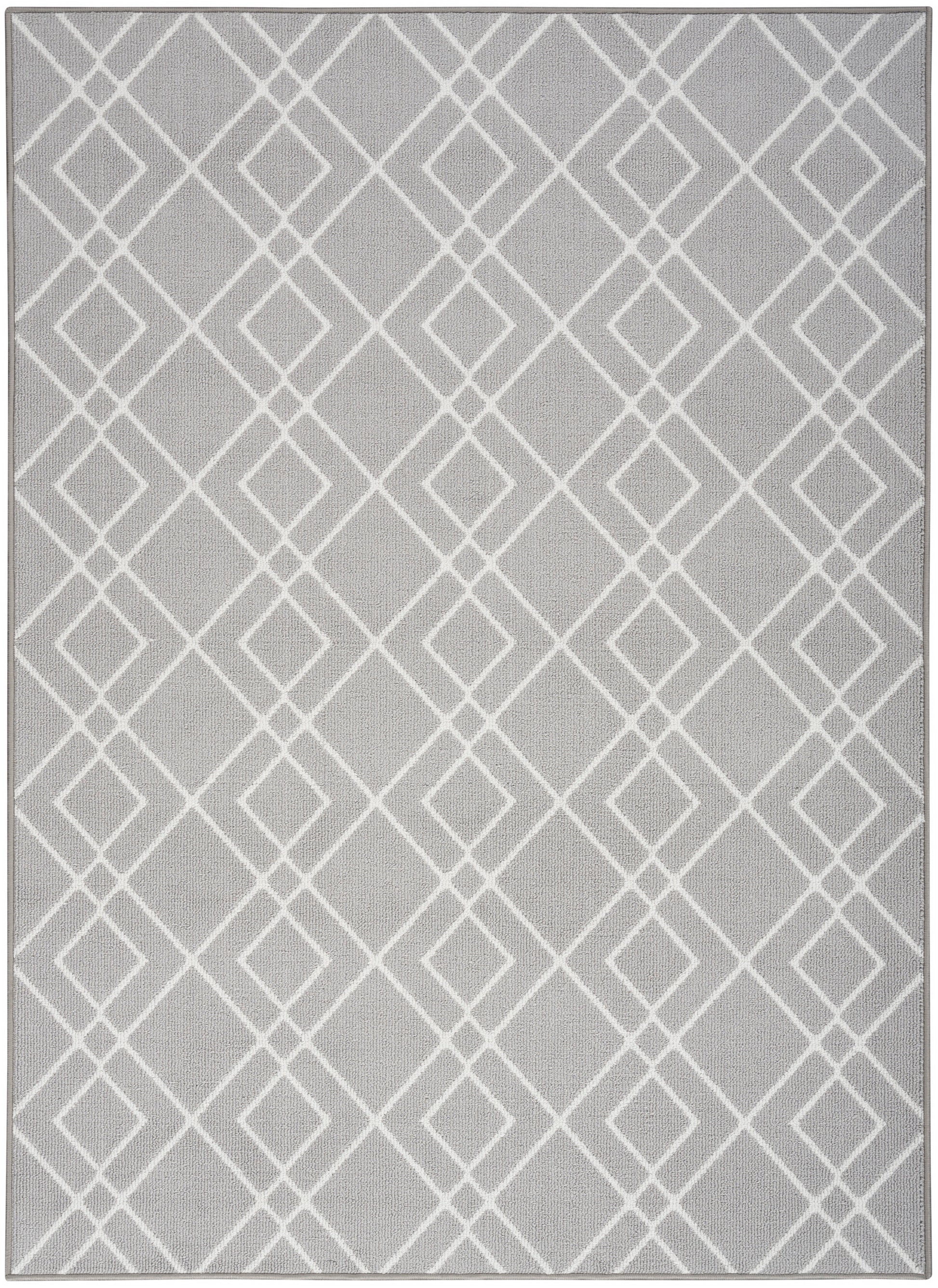 Nourison Home Modern Lines  Silver  Contemporary