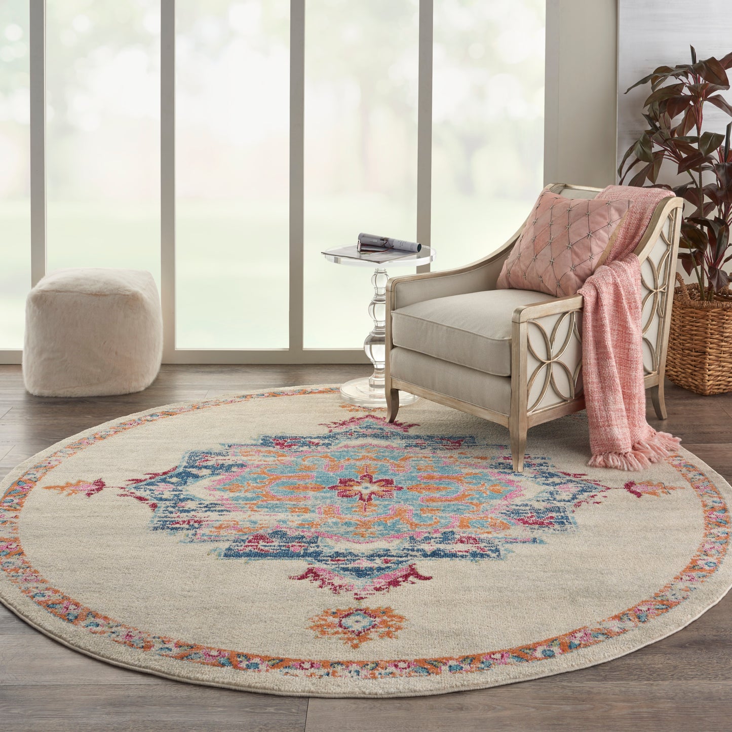 Nourison Home Passion  Grey Multicolor  Transitional