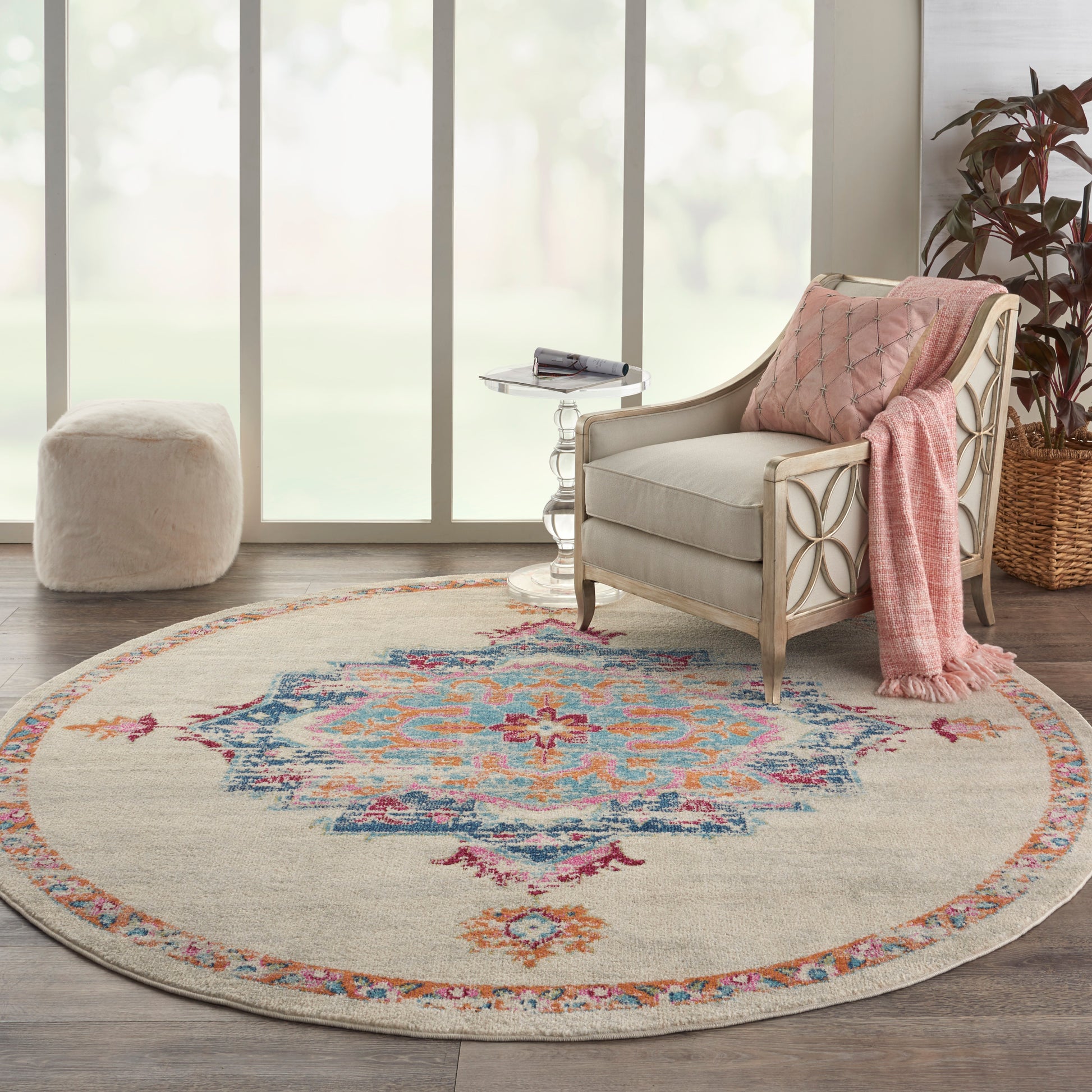 Nourison Home Passion  Grey Multicolor  Transitional