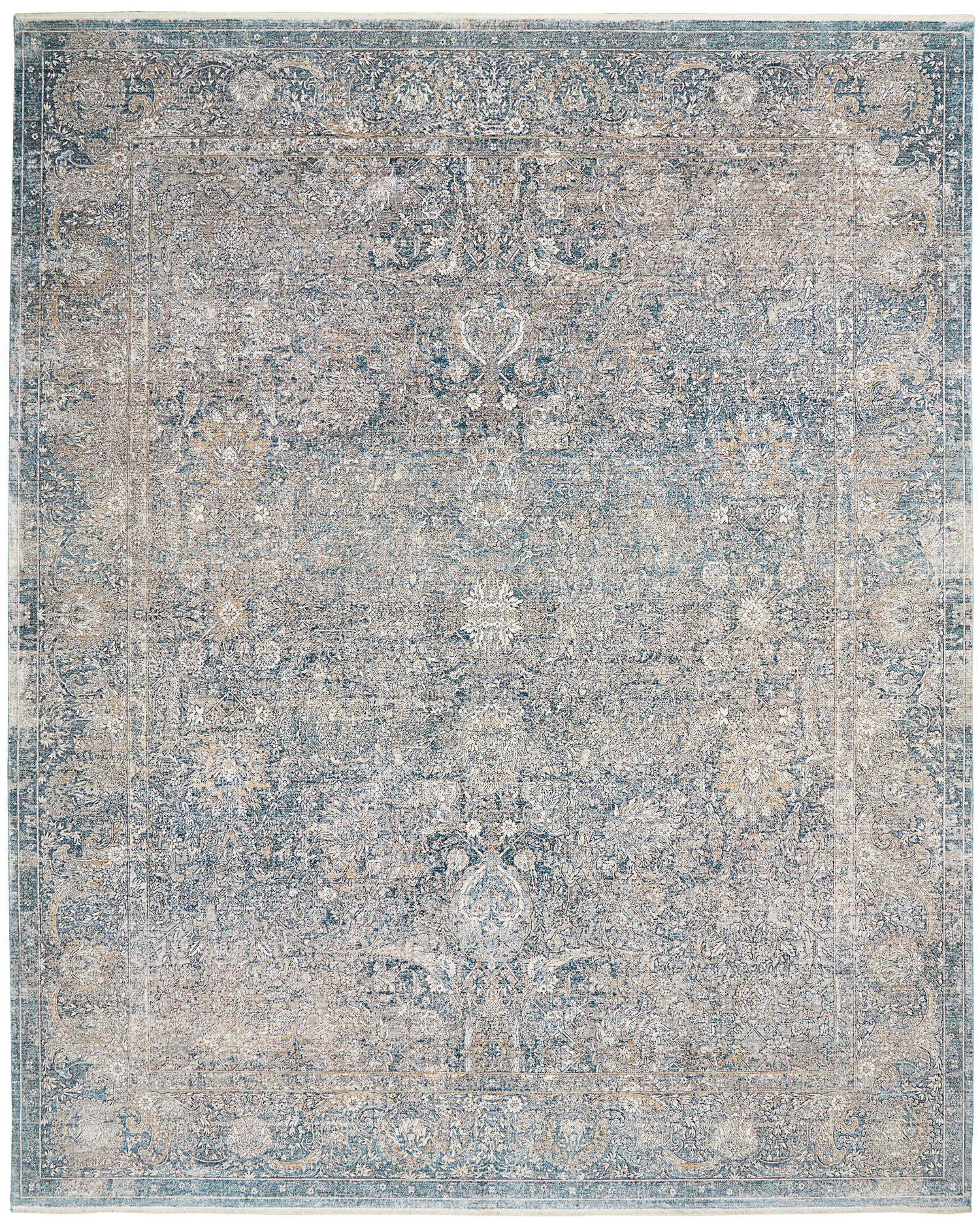 Nourison Home Starry Nights  Cream Blue  Traditional