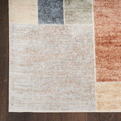 Nourison Home Astra Machine Washable  Multicolor  Contemporary