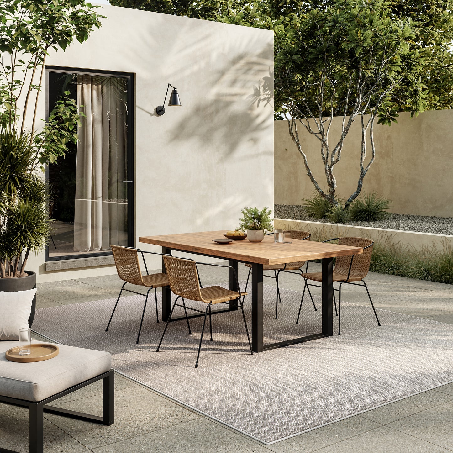 Nourison Home Horizon Indoor/Outdoor  Grey  Contemporary