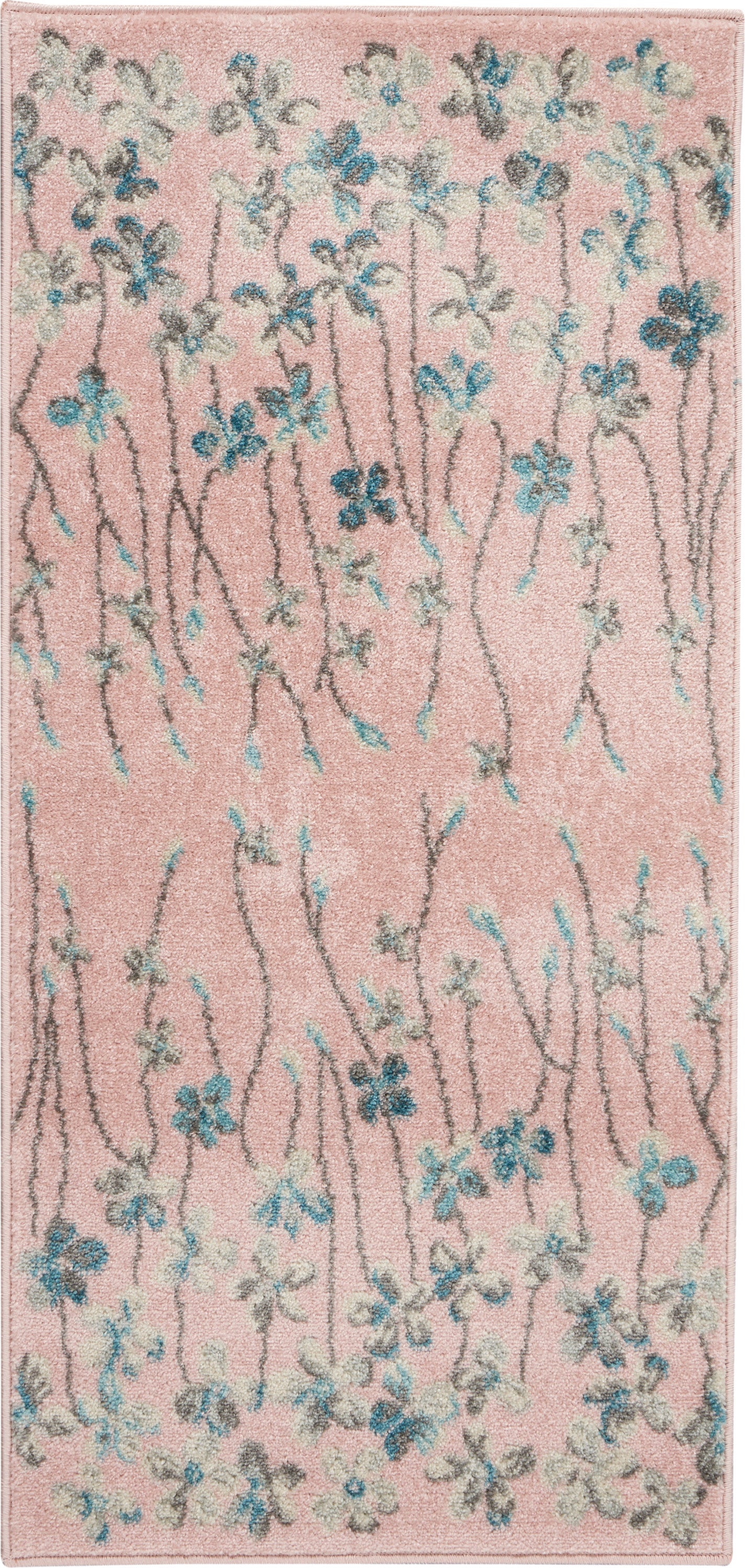 Nourison Home Tranquil TRA04 Pink Contemporary Power-loomed Rug