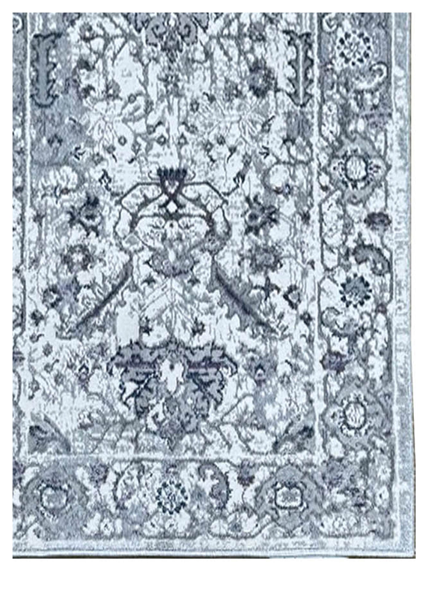 American Cover Design Talia S668E Lavender Leaf Dk.Grey Modern Machine Woven Rug