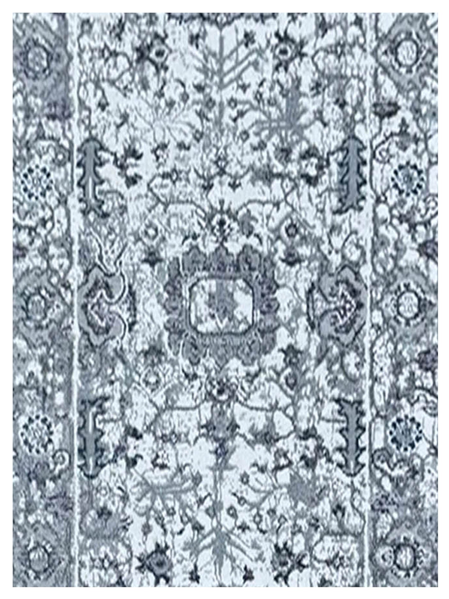 American Cover Design Talia S668E Lavender Leaf Dk.Grey Modern Machine Woven Rug