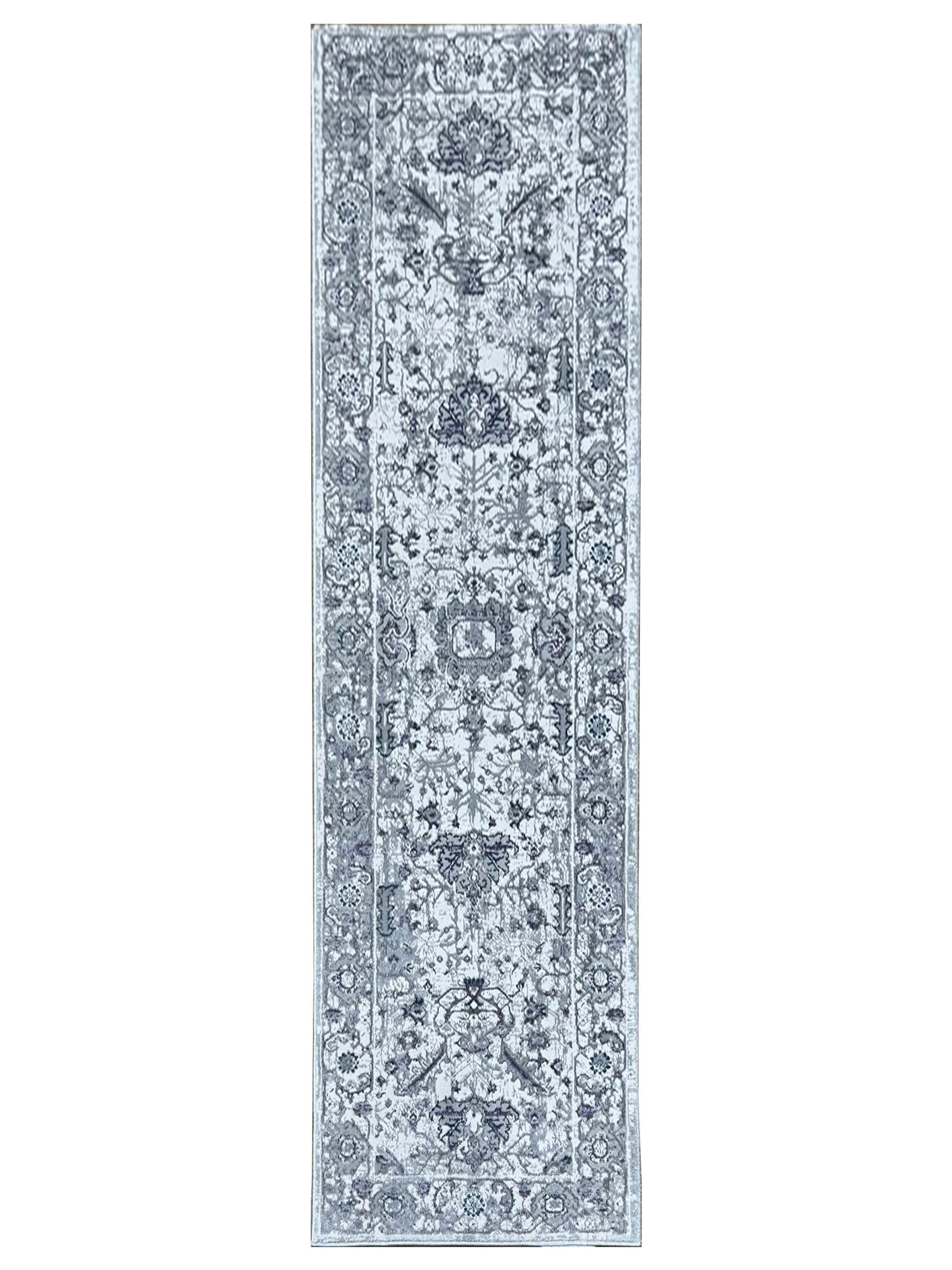 American Cover Design Talia S668E Lavender Leaf Dk.Grey Modern Machine Woven Rug