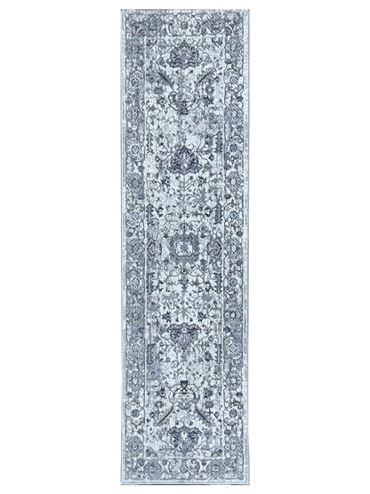 American Cover Design Talia S668E Lavender Leaf Dk.Grey Modern Machine Woven Rug