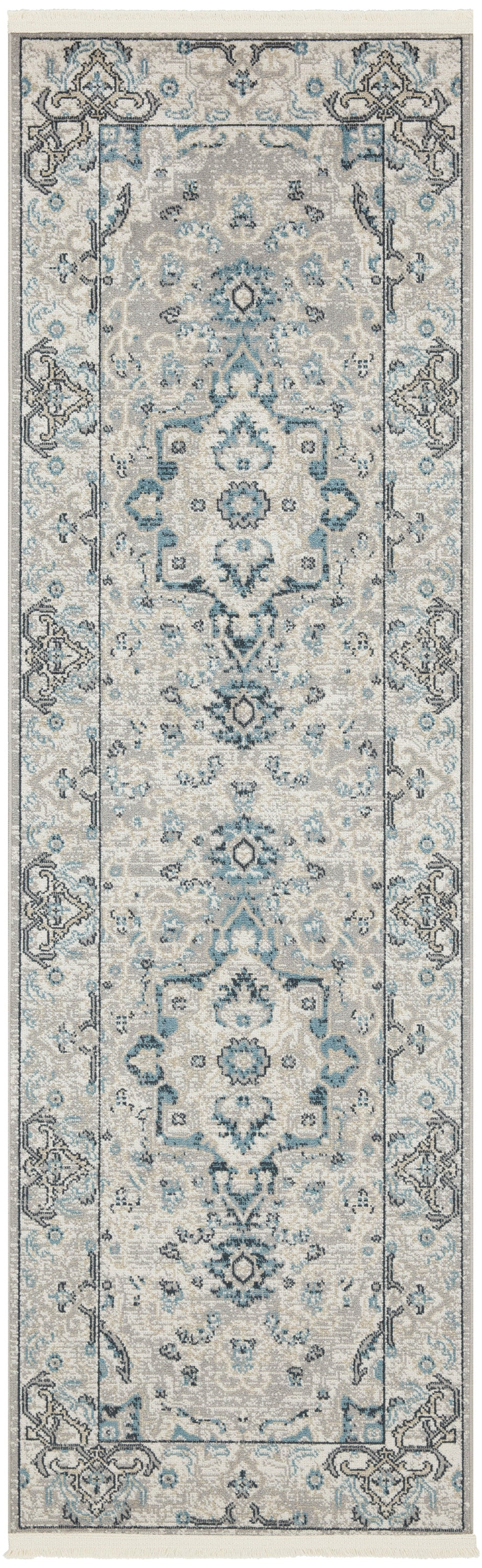 Nourison Home Carina  Grey Blue  Transitional