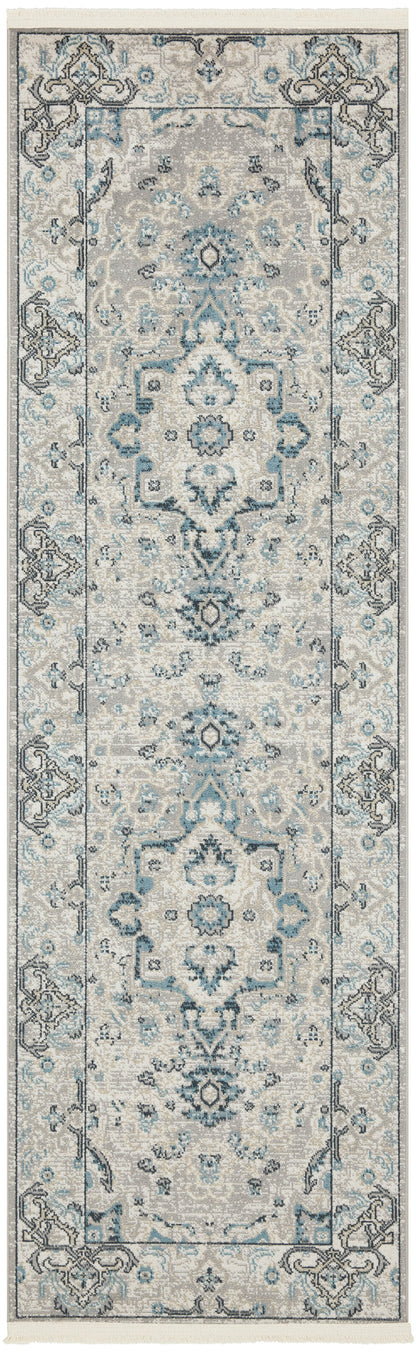 Nourison Home Carina  Grey Blue  Transitional