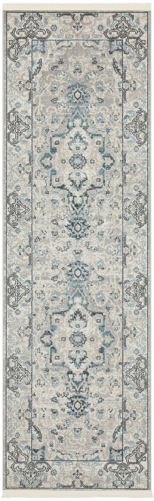 Nourison Home Carina  Grey Blue  Transitional