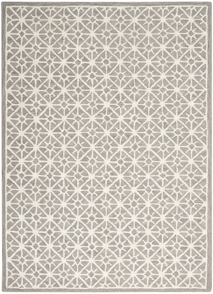 Nicole Curtis Series 2 SR201 Grey Contemporary Hand Tufted Rug